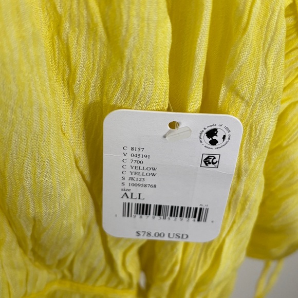 FREE PEOPLE Sunshine Yellow Juliet Tiered Slouchy Duster - Picture 5 of 7